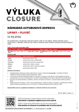 Výluka Lipany - Plaveč
