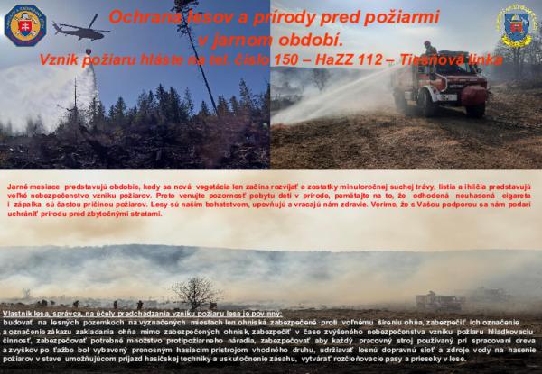 Ochranu lesov a prírody pred požiarmi